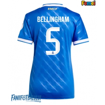 Real Madrid Jude Bellingham #5 Tricou Fotbal Replică 2025-26 Femei Treilea